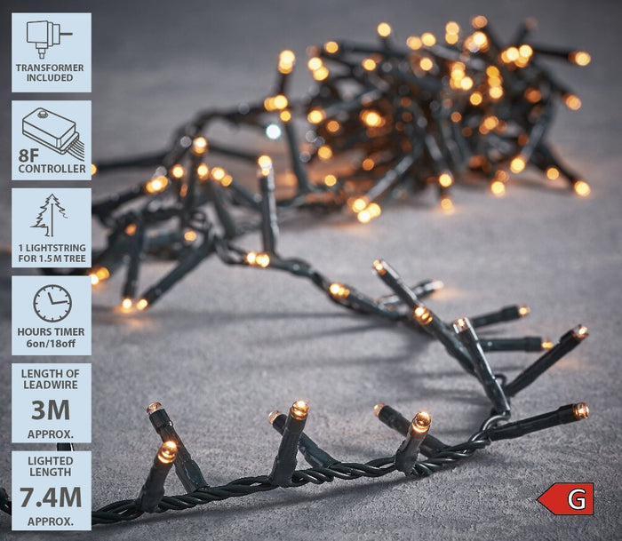 Luca Lighting Kerstboomverlichting - 370 LED - L740 cm - Warm Wit
