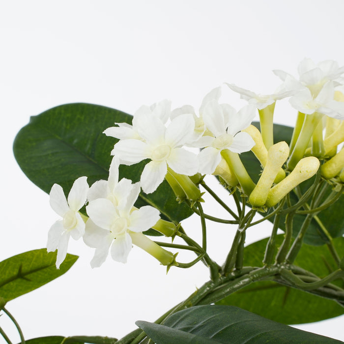 Mica Decorations Stephanotis Kunstplant - H50 x Ø40 cm - Wit