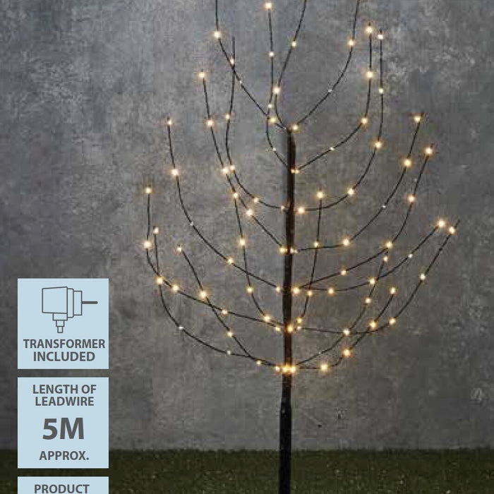 Luca Lighting Boom - Warm Witte LED Verlichting - H110 x Ø12cm - Zwart