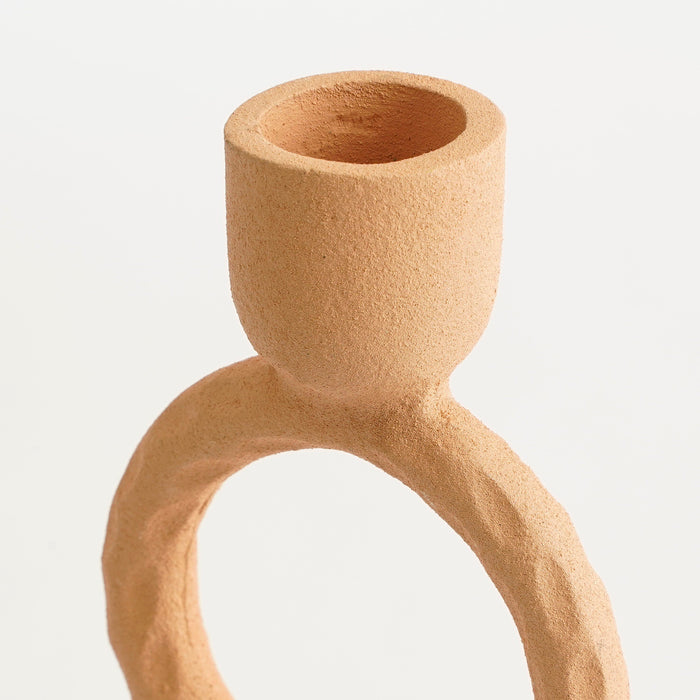 Mica Decorations Yukon Kandelaar - H21,5 x Ø9 cm - Metaal - Terra