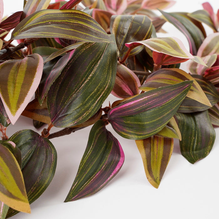 Mica Decorations Tradescantia Kunst Hangplant - H54 cm - Bordeaux