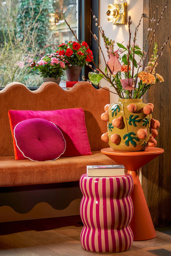 Mica Decorations Azalea Kunstplant - H31 x Ø26 cm - Rood