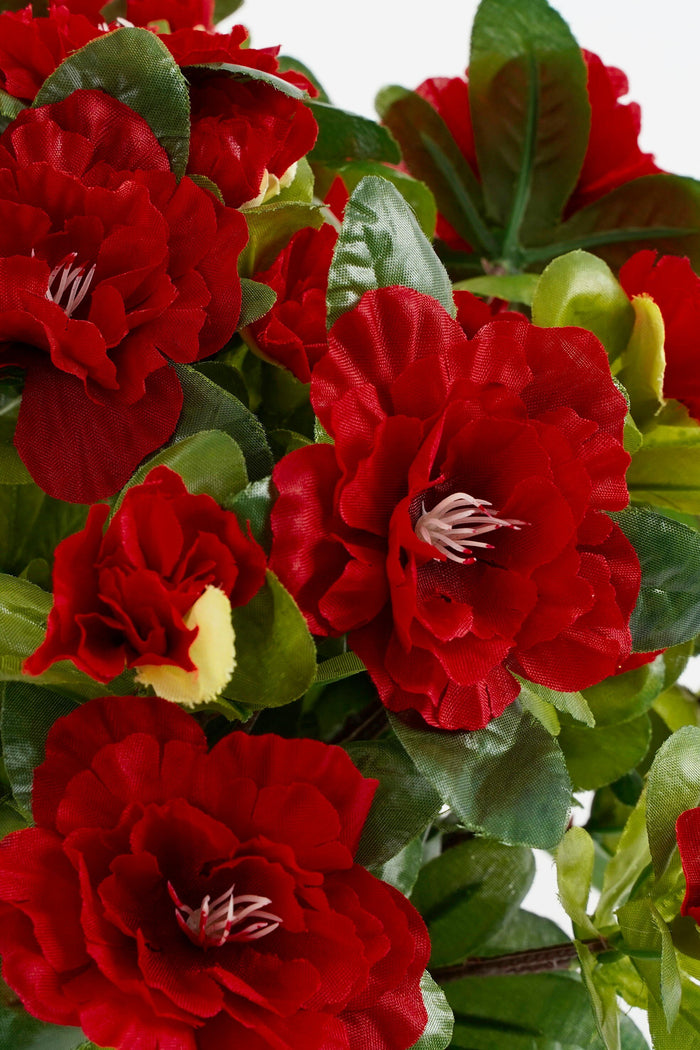 Mica Decorations Azalea Kunstplant - H31 x Ø26 cm - Rood