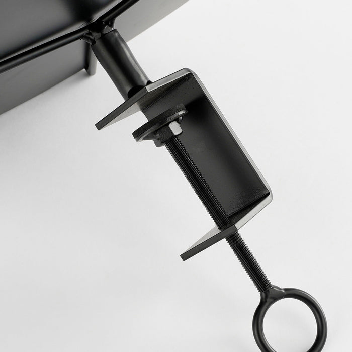 Mica Decorations Aston Dienblad met Klem - Ø30,5 cm - Zwart