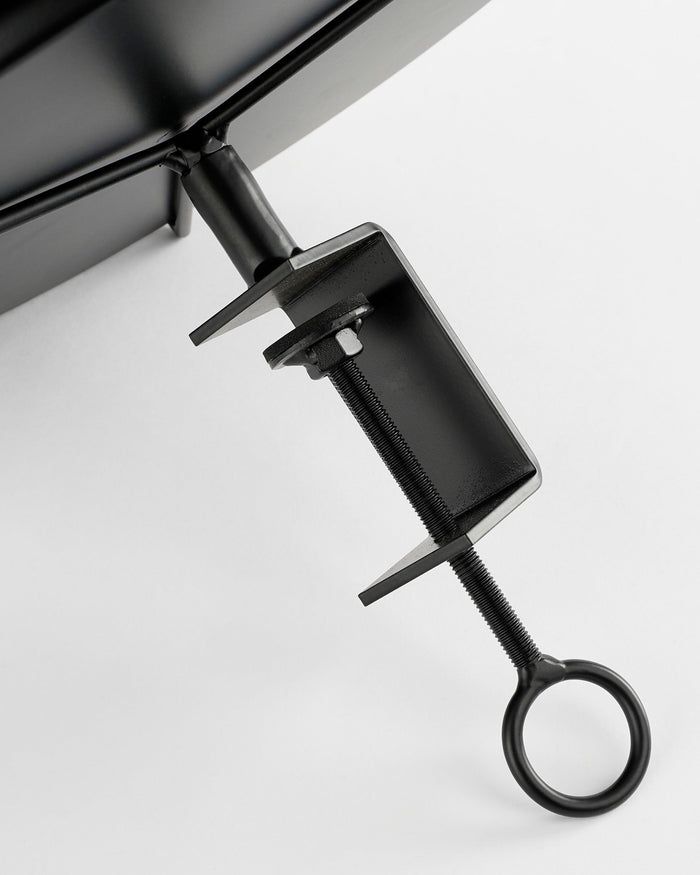 Mica Decorations Aston Dienblad met Klem - Ø30,5 cm - Zwart