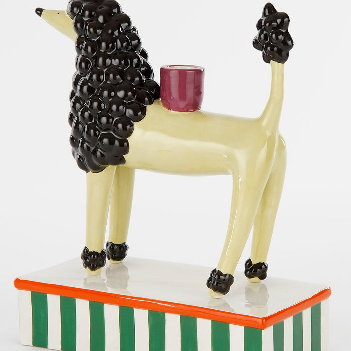 Mica Decorations Kandelaar Hond - L24 x B11 x H29 cm - Keramiek