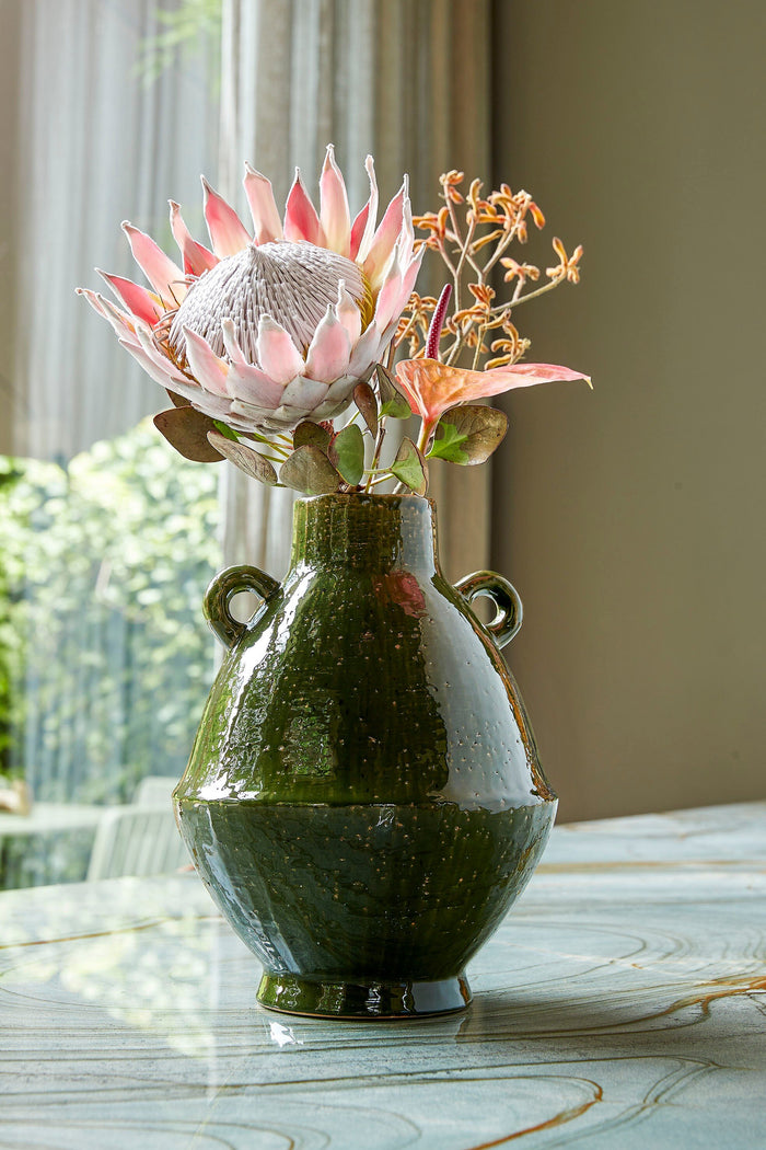 Mica Decorations Elena Vaas - H34 x Ø26 cm - Keramiek - Groen