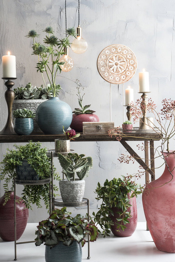 Mica Decorations Begonia Kunstplant - H40 x Ø38 cm - Rood