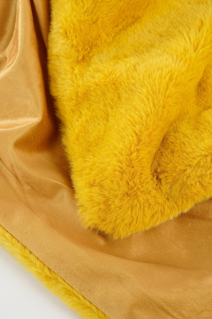 In The Mood Collection Bronte Fleece Deken - L200 x B150 cm - Geel