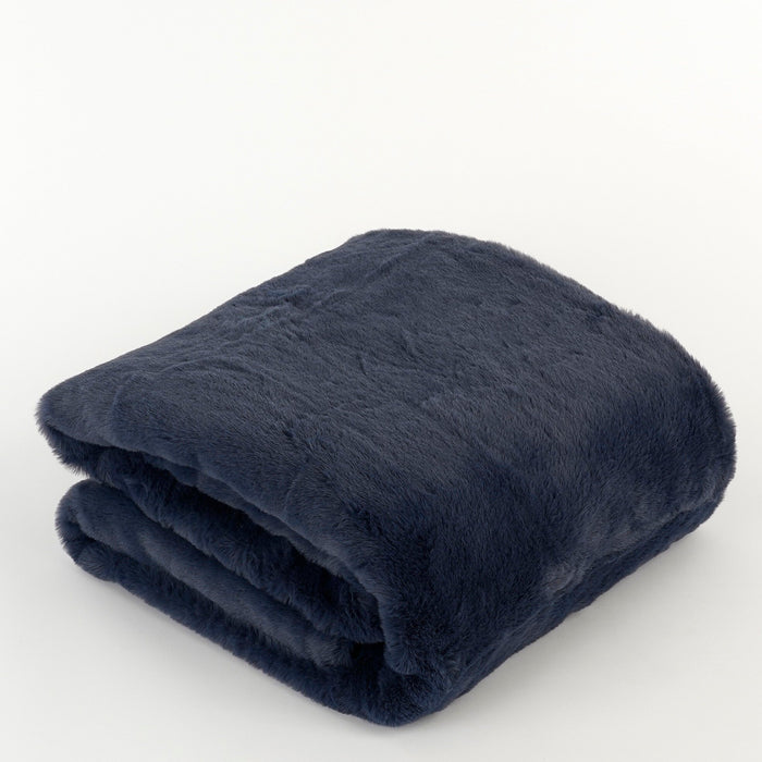 In The Mood Collection Bronte Fleece Deken - L200 x B150 cm - Blauw