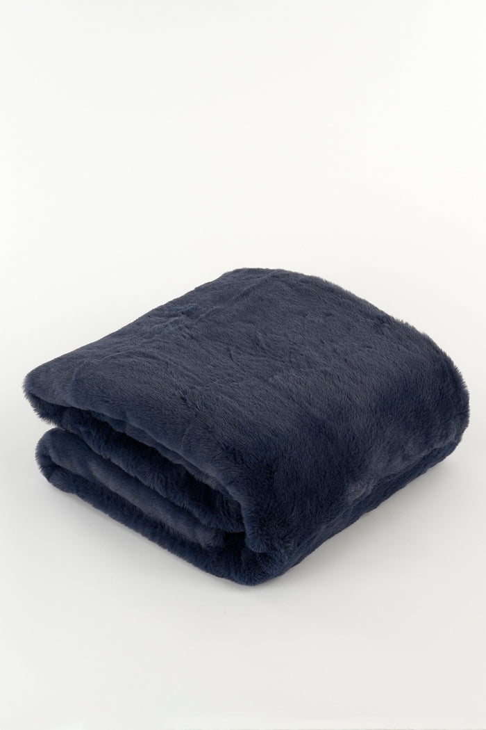In The Mood Collection Bronte Fleece Deken - L200 x B150 cm - Blauw