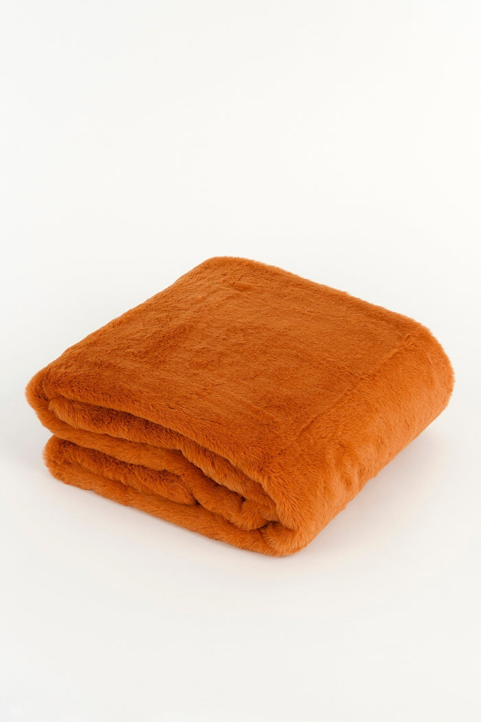 In The Mood Collection Bronte Fleece Deken - L200 x B150 cm - Oranje
