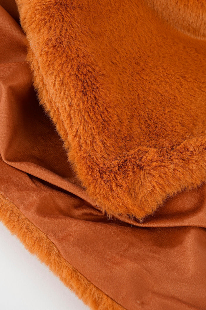 In The Mood Collection Bronte Fleece Deken - L200 x B150 cm - Oranje