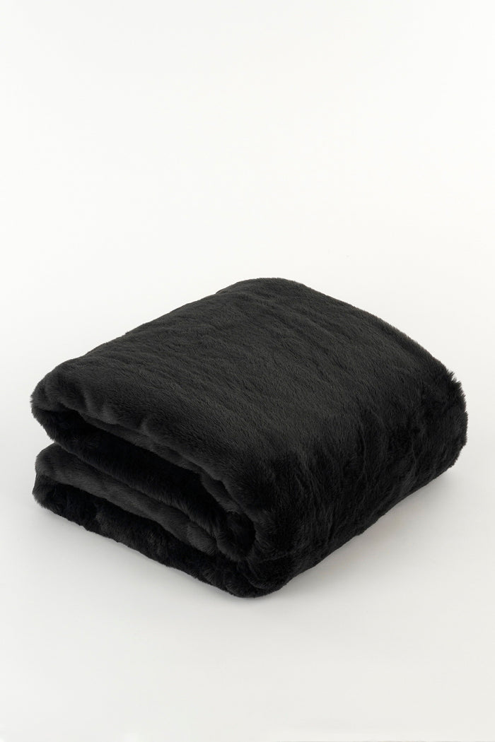 In The Mood Collection Bronte Fleece Deken - L200 x B150 cm - Zwart