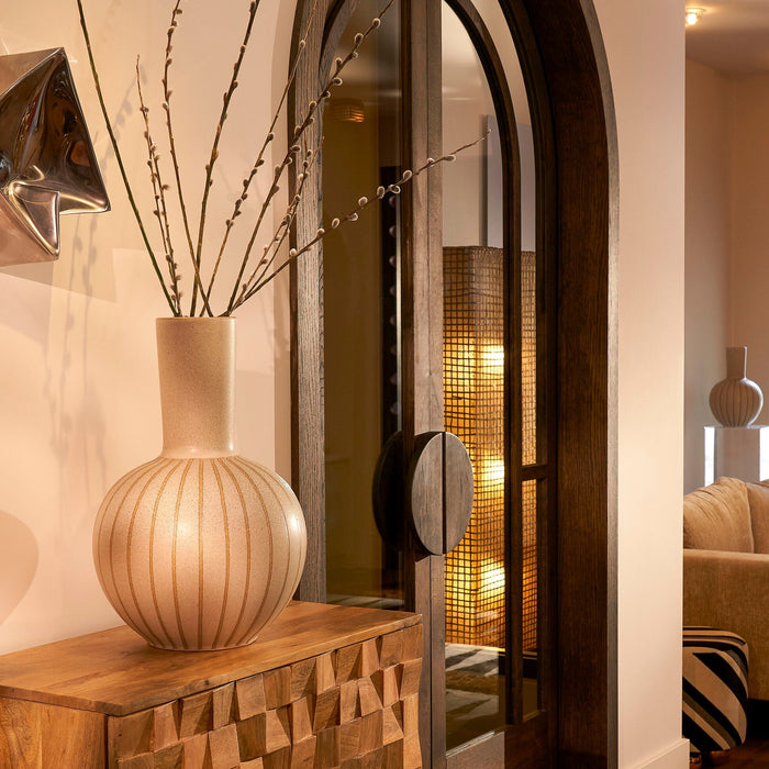 Mica Decorations Holm Vaas - H52 x Ø34 cm - Keramiek - Crème