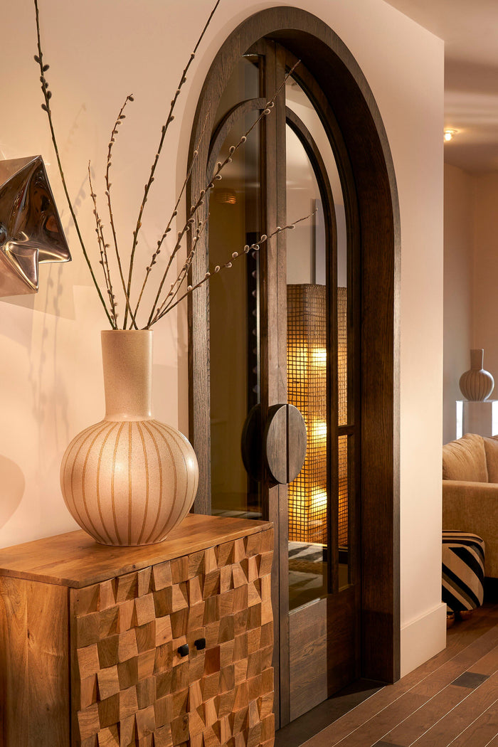 Mica Decorations Holm Vaas - H52 x Ø34 cm - Keramiek - Crème