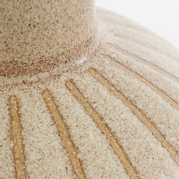 Mica Decorations Holm Vaas - H52 x Ø34 cm - Keramiek - Crème