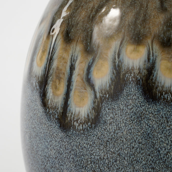 Mica Decorations Helma Vaas - H38 x Ø21,5 cm - Blauw