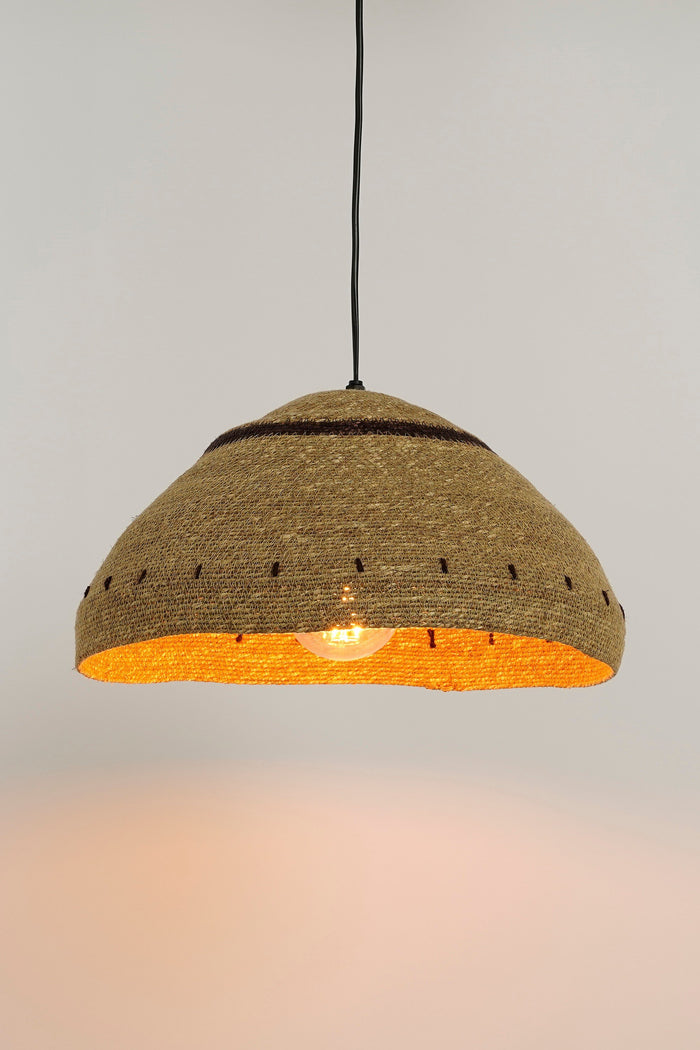 Mica Decorations Joulz Hanglamp - H22 x Ø41 cm - Jute - Lichtbruin