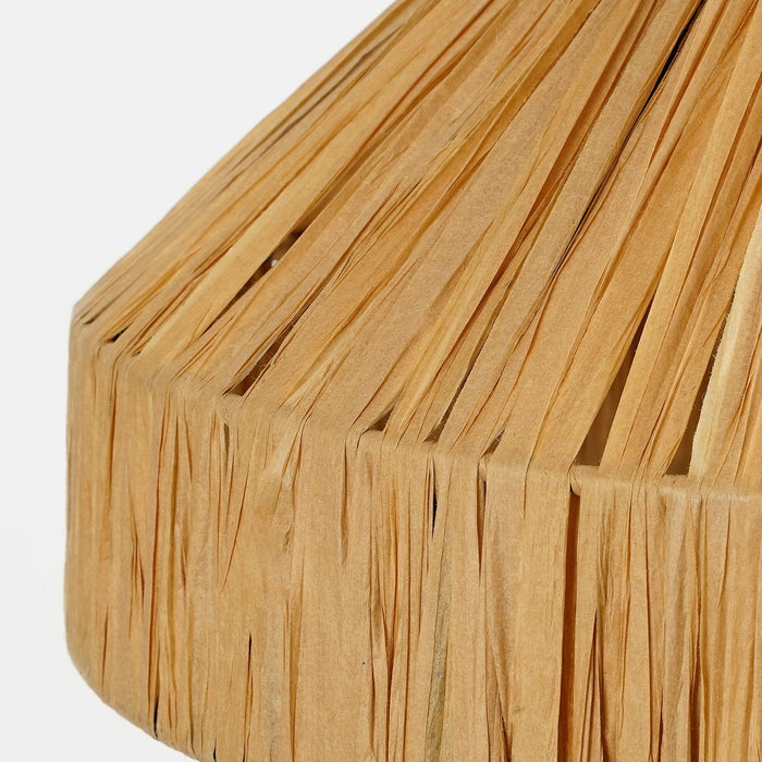 Mica Decorations Elisa Hanglamp - H18 x Ø30 cm - Raffia - Lichtbruin