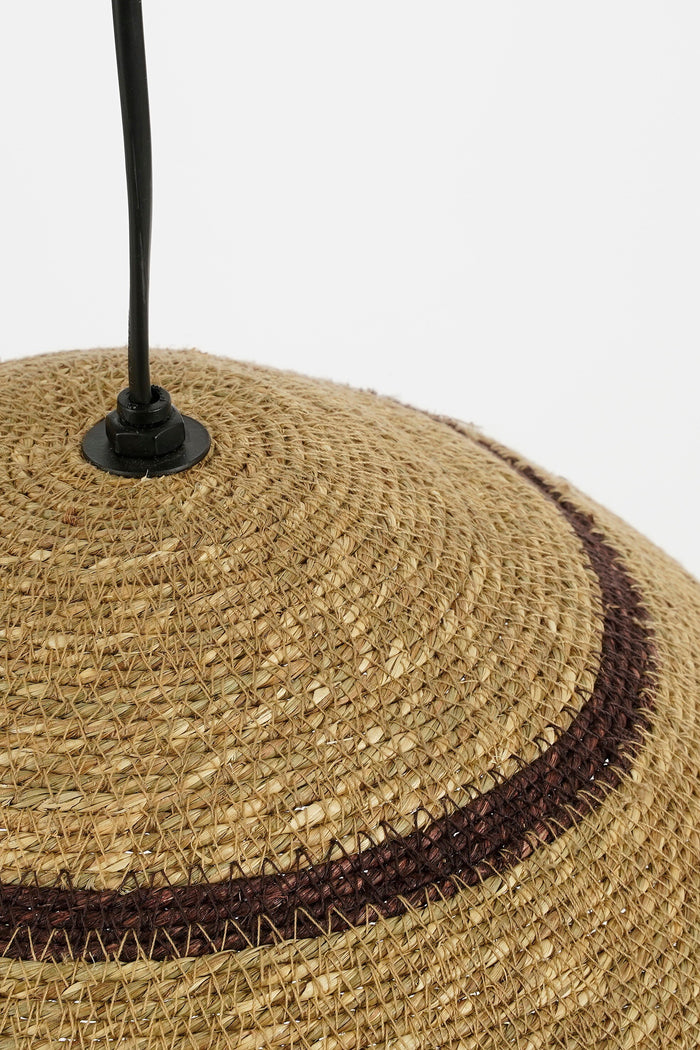 Mica Decorations Joulz Hanglamp - H16 x Ø36 cm - Jute - Lichtbruin