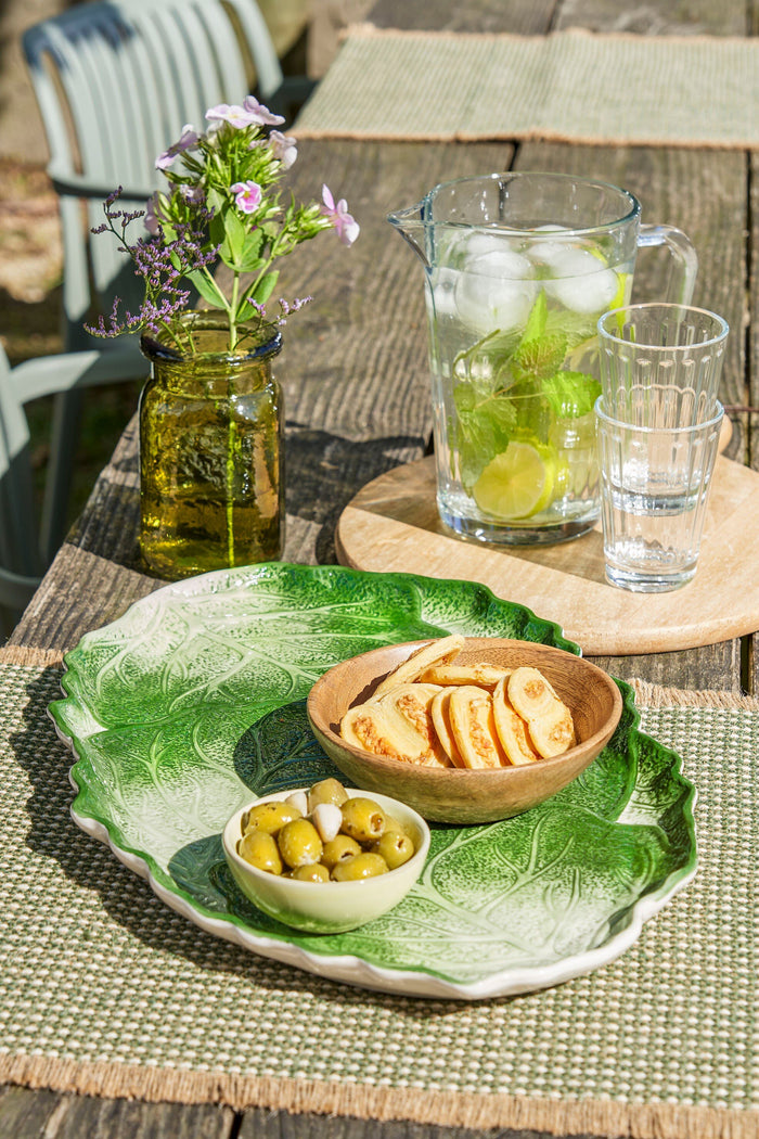 Mica Decorations Bord Kool - L43 x B29 x H3 cm - Donkergroen