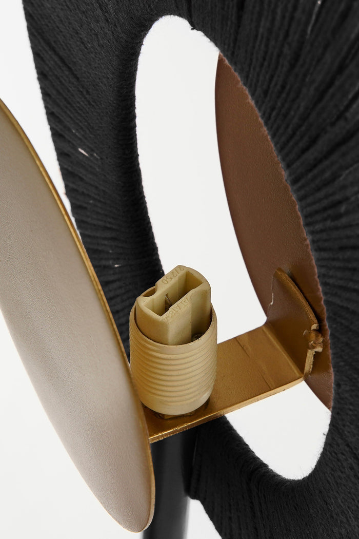 Mica Decorations Helge Wandlamp - L26 x B12 x H39 cm - Zwart, Goud