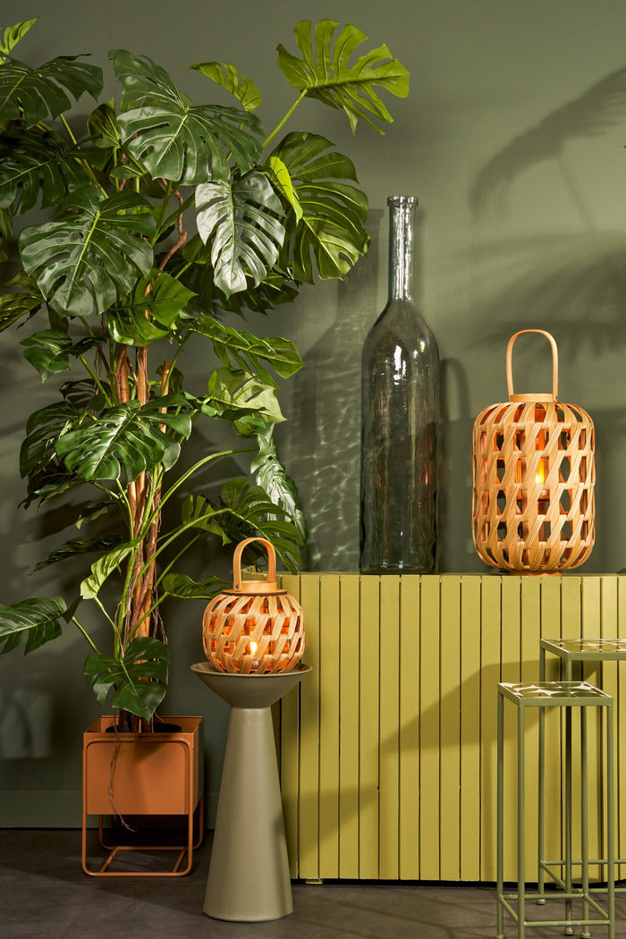 Mica Decorations Helios Windlicht - H49 x Ø31 cm - Bruin