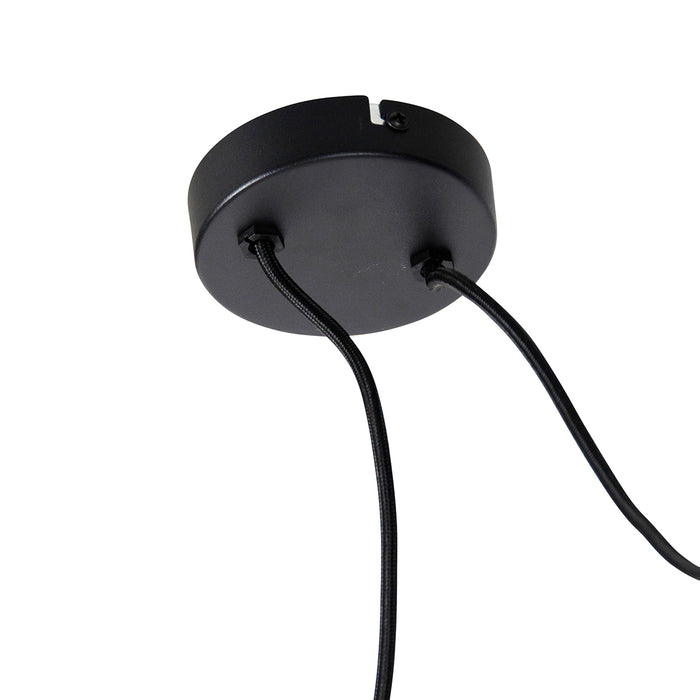 QAZQA Moderne hanglamp zwart 2-lichts - Cava