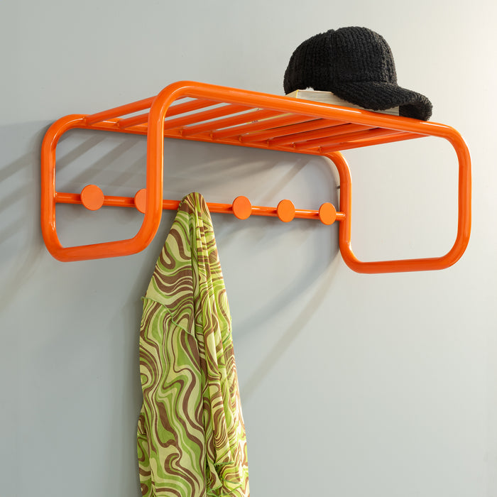 Spinder Design kapstok Retro Kapstok - Pure Orange - 6 haken