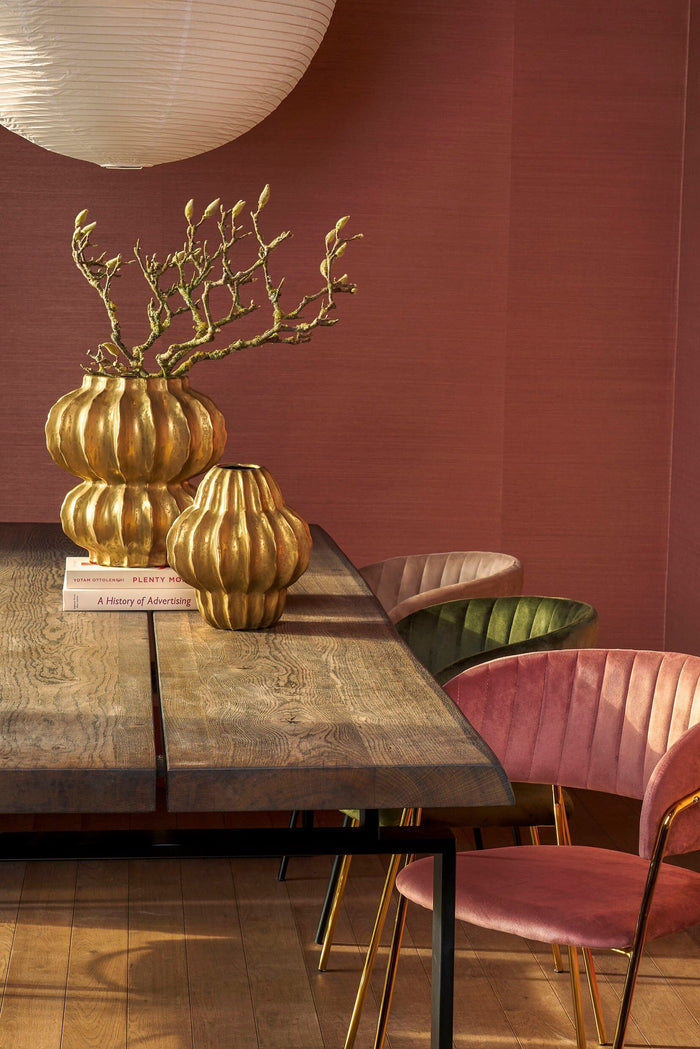 Mica Decorations Altea Vaas - H28 x Ø24,5 cm - Keramiek - Goud