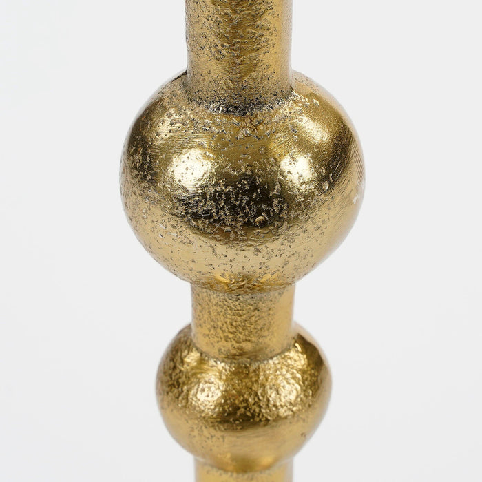 Mica Decorations Canto Kandelaar - H30 x Ø9 cm - Aluminium - Goud