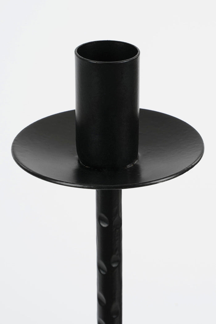 Mica Decorations Kantas Kandelaar - L30 x B15 x H73 cm - Zwart