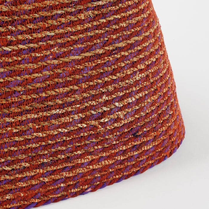 House of Seasons Kerstboomrok - H26 x Ø58 cm - Zeegras - Rood