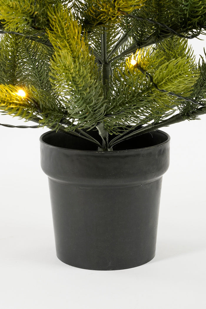 Black Box Trees Nigata Kunstkerstboom in Pot met LED - H90 x Ø55 cm