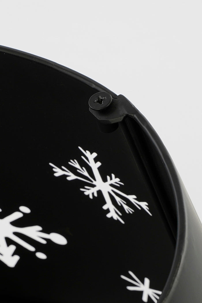 House of Seasons Kerstboomrok - L50 x B30 x H26 cm - Metaal - Zwart