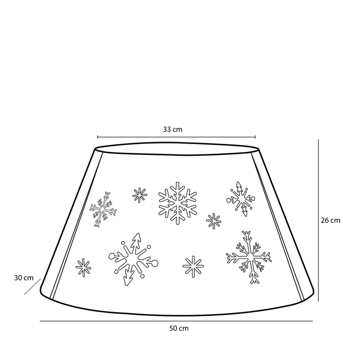 House of Seasons Kerstboomrok - L50 x B30 x H26 cm - Metaal - Zwart