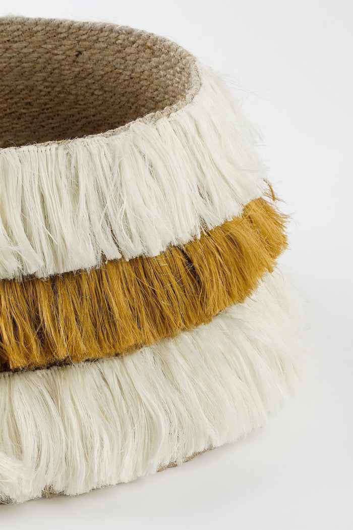 House of Seasons Kerstboomrok - H26 x Ø58 cm - Jute - Geel
