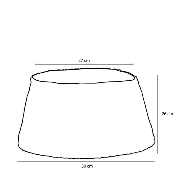 House of Seasons Kerstboomrok - H26 x Ø50 cm - Zeegras - Blauw