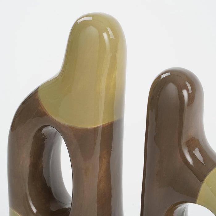 Mica Decorations Decoratie Object - L28 x B7,5 x H35 cm - Groen