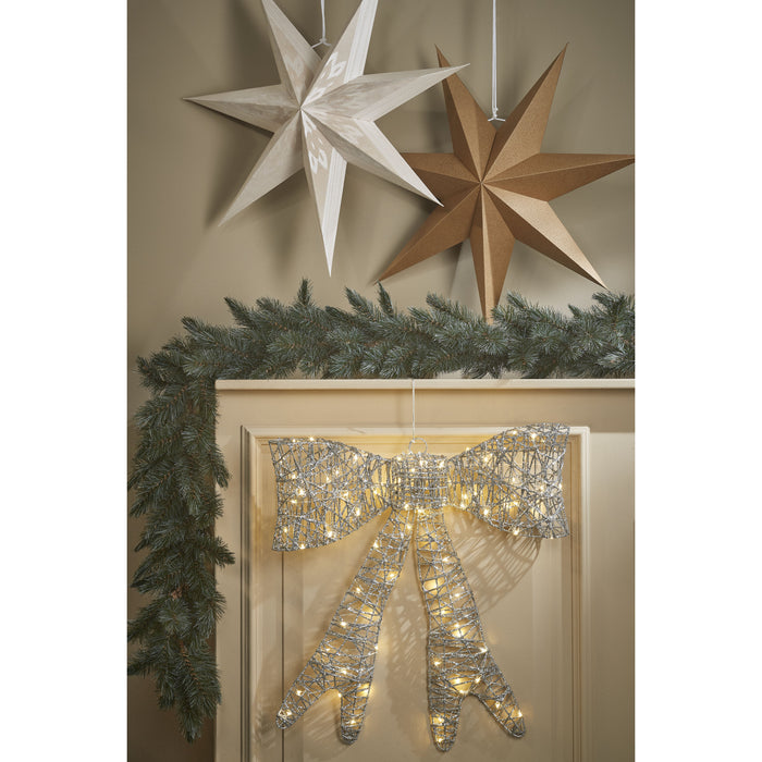 House of Seasons Ster Kerstdecoratie H18 x Ø60 cm Papier Beige