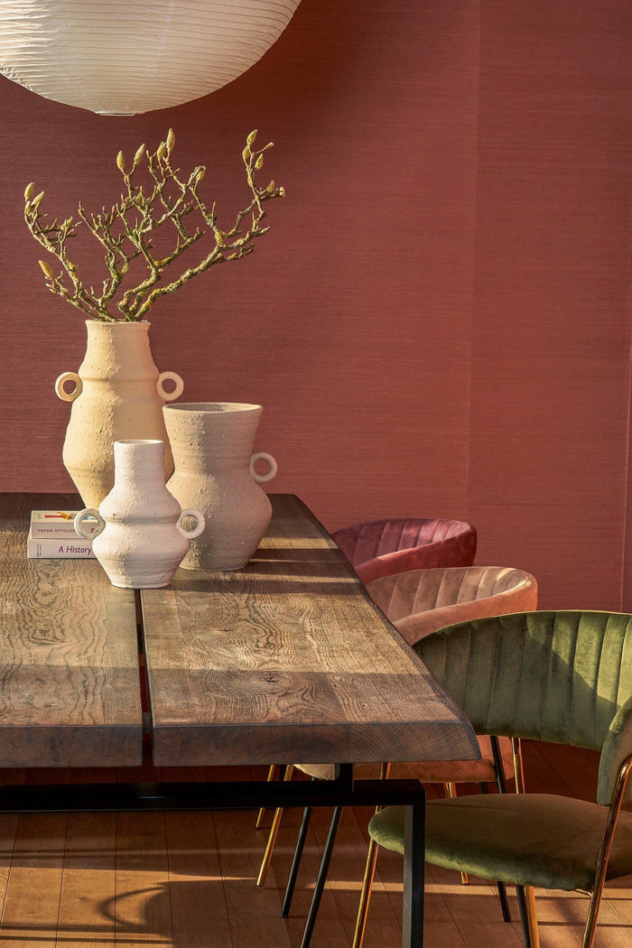 Mica Decorations Lane Kruik - H27 x Ø19 cm - Terracotta - Off White