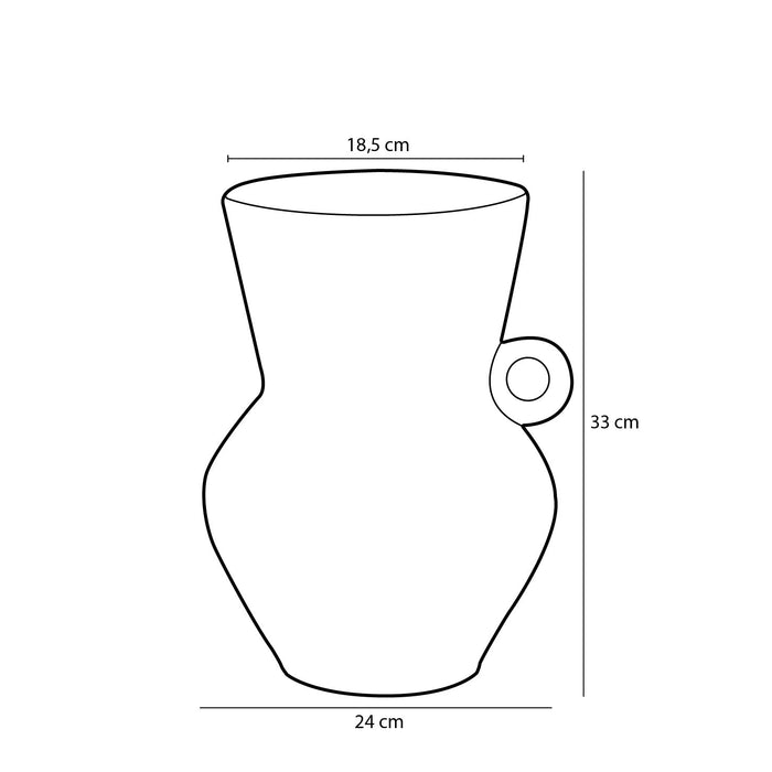 Mica Decorations Lane Kruik - H33 x Ø24 cm - Terracotta - Taupe