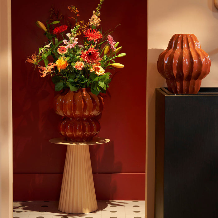 Mica Decorations Altea Vaas - H35 x Ø24,5 cm - Keramiek - Rood