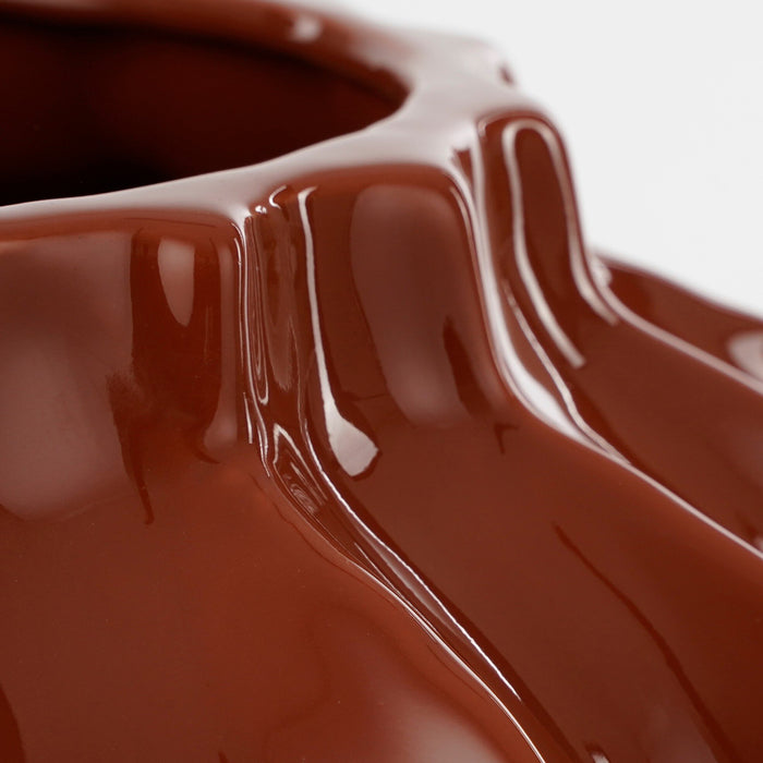 Mica Decorations Altea Vaas - H35 x Ø24,5 cm - Keramiek - Rood
