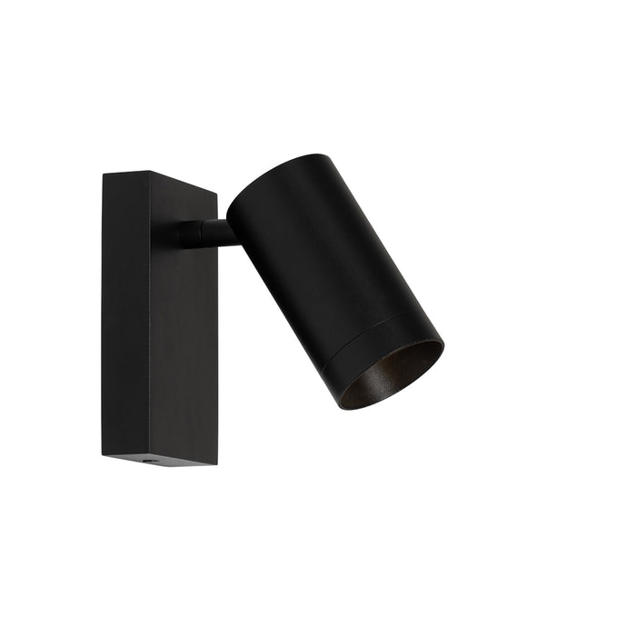 QAZQA Moderne wandlamp zwart verstelbaar met schakelaar - Jeana Luxe