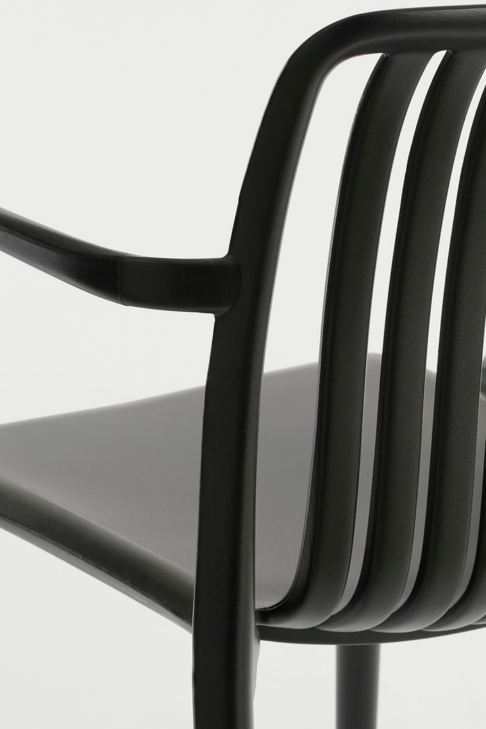 Mica Decorations Paloma Tuinstoel - Polypropyleen - Zwart