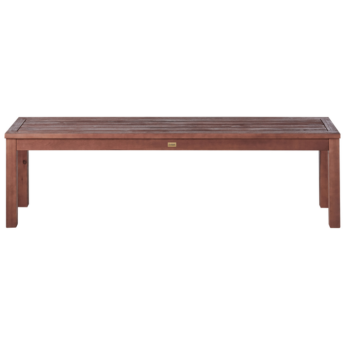 Beliani-TUSCANIA -Tuinset voor 6-Donkere houtkleur-Eucalyptushout