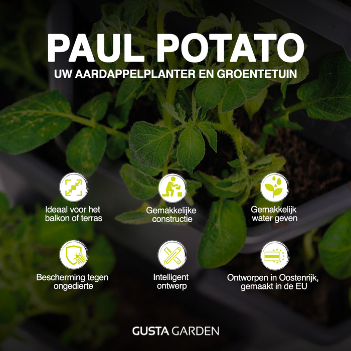 Gusta Garden - Paul Potato - Stapelbare Aardappeltoren - 3 Niveaus