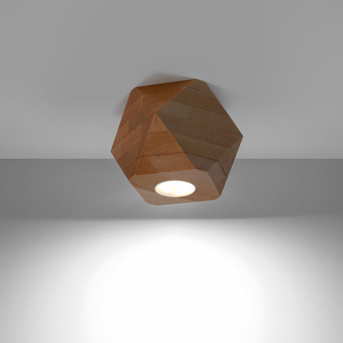 Sollux Plafondlamp Woody hout